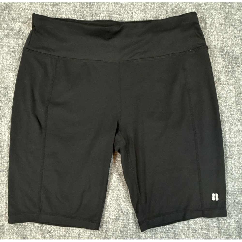 Sweaty Betty Womens Size Medium All Day Biker Shorts Black 9 Inch Inseam